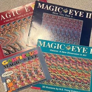 Four Magic Eye 3D Illusion Books